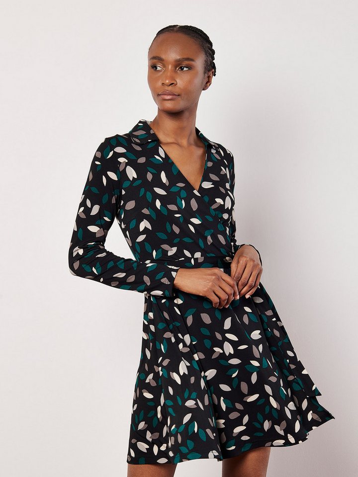 Apricot Druckkleid Wickelkleid (2-tlg) mit Geo-Drops Muster von Apricot