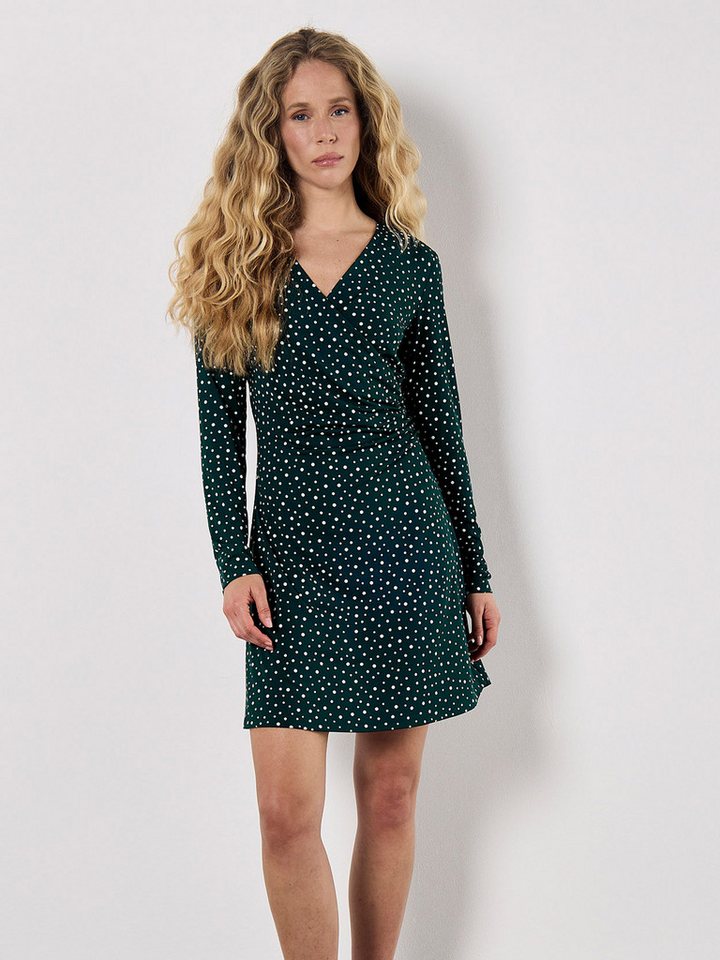 Apricot Druckkleid Wickelkleid mit Punktedruck von Apricot