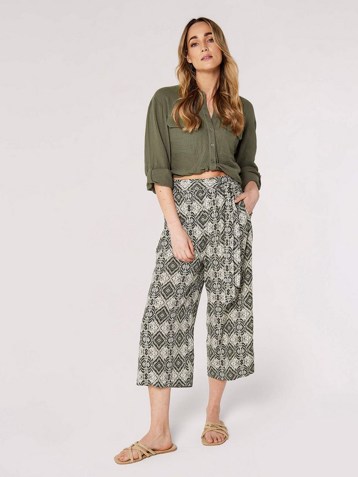 Apricot Hemdbluse Gedrehtes kurzes Hemd, mit Krempelarm von Apricot