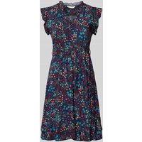 Apricot Knielanges Kleid aus Viskose mit Bindegürtel in Marine, Größe XXL von Apricot