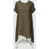 Apricot Knielanges Kleid im Double-Layer-Look in Khaki, Größe XL von Apricot