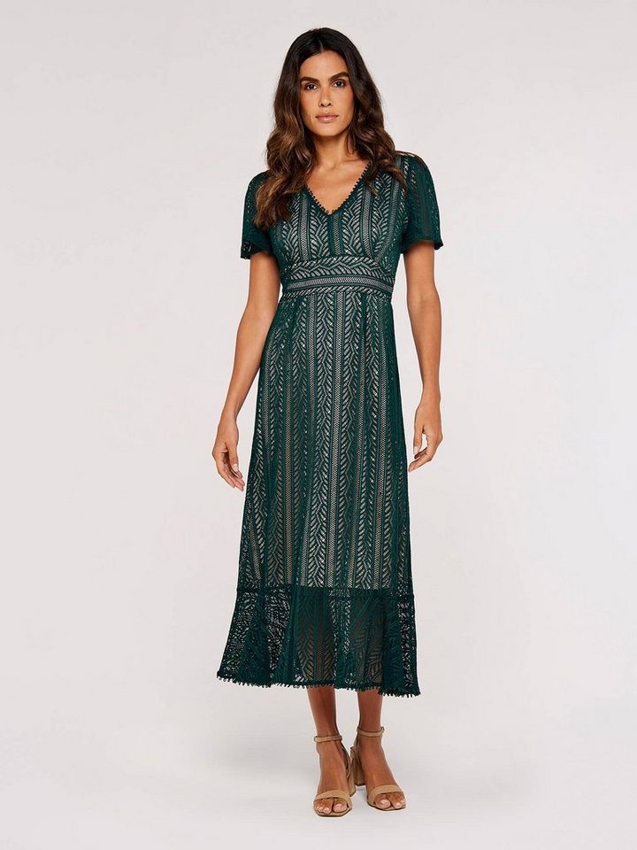 Apricot Maxikleid Sommerkleid (1-tlg) in Spitze von Apricot