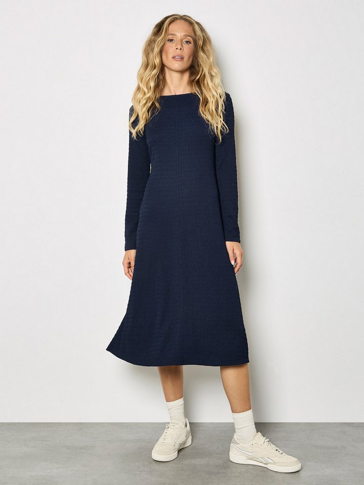 Apricot Midikleid Midi-Kleid aus strukturiertem Jersey von Apricot