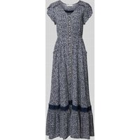 Apricot Midikleid mit Knopfleiste in Marine, Größe XXL von Apricot