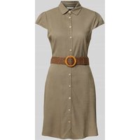 Apricot Midikleid mit Taillengürtel in Khaki, Größe XXL von Apricot
