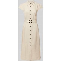 Apricot Midikleid mit Taillengürtel in Sand, Größe XL von Apricot