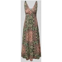 Apricot Maxikleid mit V-Ausschnitt im Allover-Look in Gruen, Größe XXL von Apricot