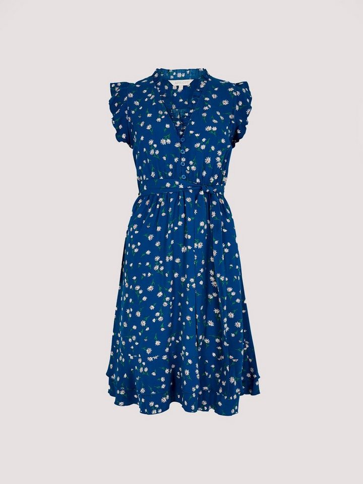 Apricot Minikleid Minikleid, (2-tlg., Stoffgürtel) mit Rüschen und Gänseblümchen von Apricot