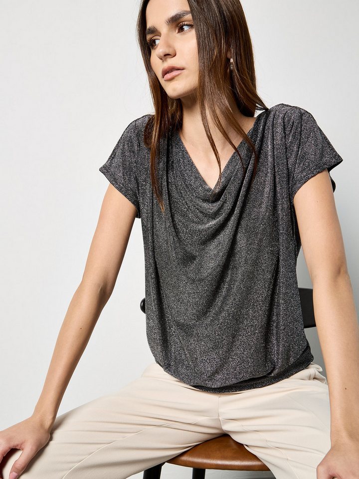 Apricot Paillettenshirt Top mit Glitzer von Apricot