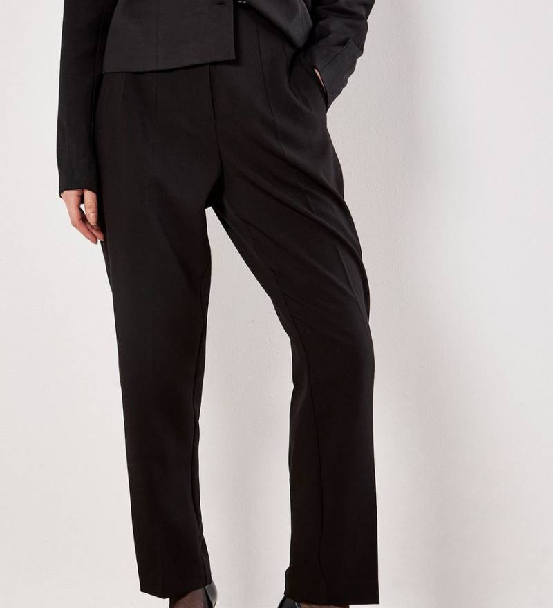 Apricot Stoffhose Stoffhose mit dekorativen Abnähern von Apricot