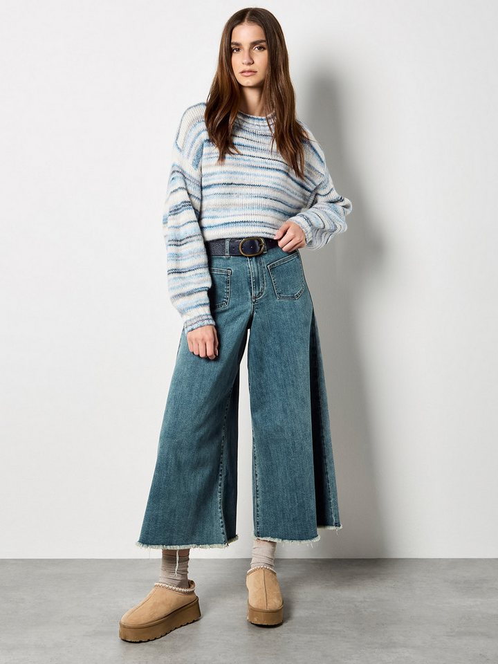 Apricot Streifenpullover Rundhalspullover mit bunten Streifen von Apricot