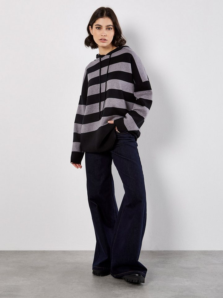 Apricot Streifenpullover Hoodie mit Blockstreifen von Apricot