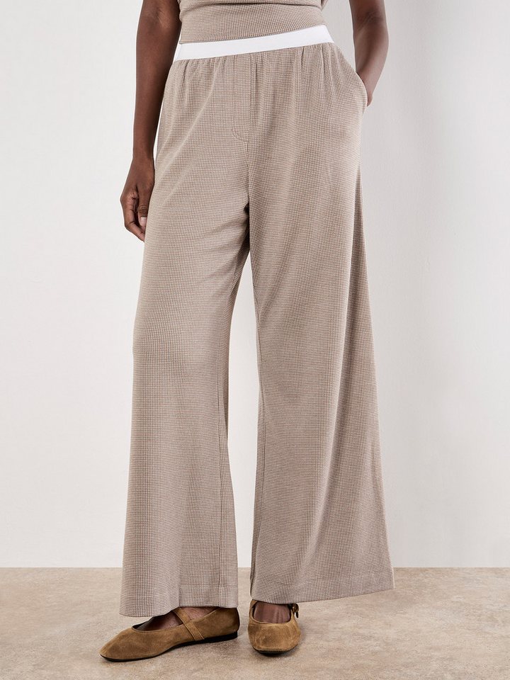 Apricot Strickhose Weite Hose mit Hahnentrittmuster von Apricot
