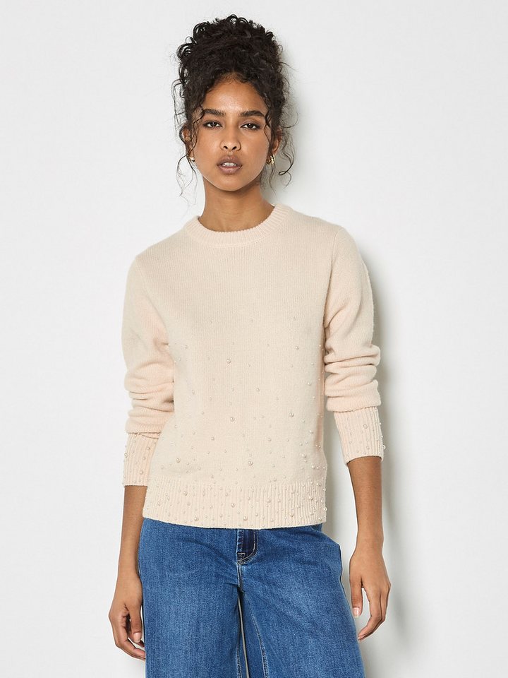 Apricot Strickpullover Grobstrickpullover mit Perlen Apricot Strickpullover Grobstrickpullover mit Perlen von Apricot
