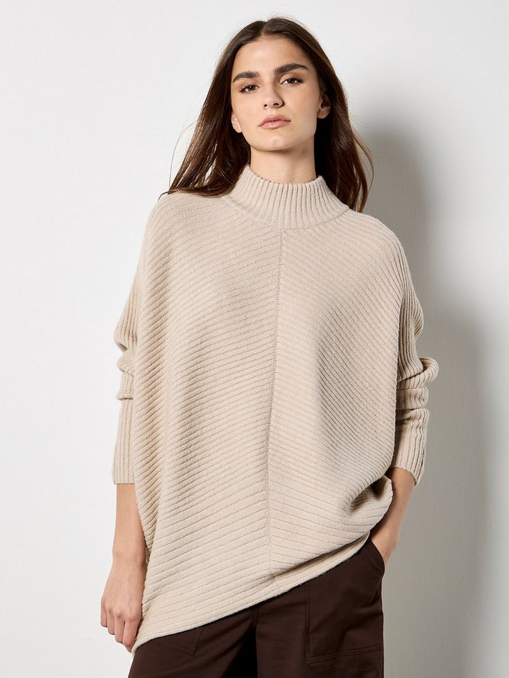 Apricot Strickpullover Oversized-Pullover mit Stehkragen von Apricot