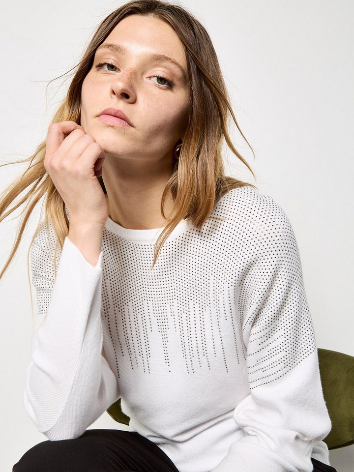 Apricot Strickpullover Strickpullover mit Nietenverzierung Apricot Strickpullover Strickpullover mit Nietenverzierung von Apricot