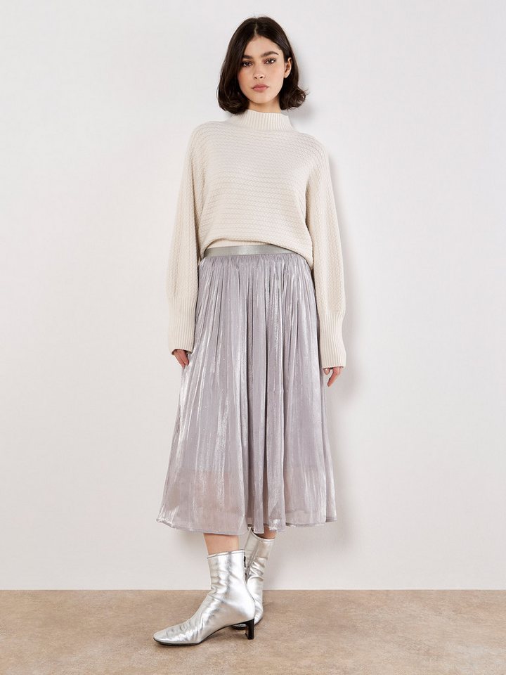 Apricot Tüllrock Schimmernder Midirock mit Nieten von Apricot