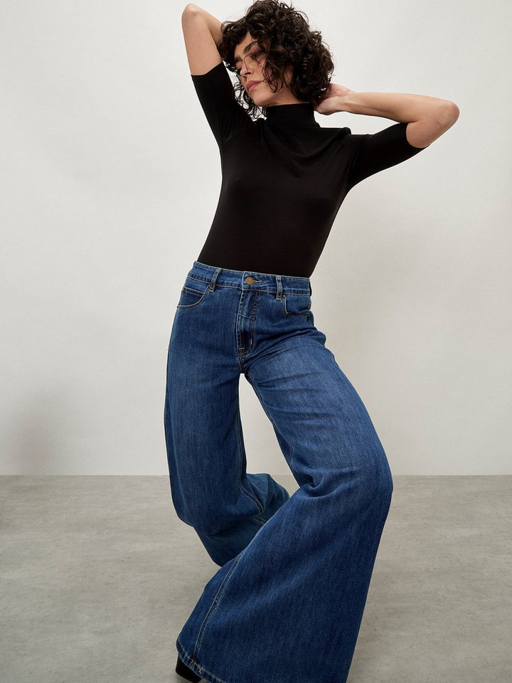 Apricot Weite Jeans High waist Jeans mit sehr weitem Bein von Apricot