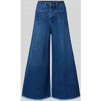 Apricot Wide Leg Jeans mit Fransen in Marine, Größe XXL von Apricot