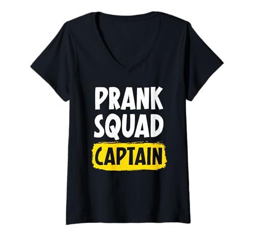 Damen April Fools Day Funny Prank Witze Prankster Humor April 1 T-Shirt mit V-Ausschnitt von April Fools Day Prankster Humor