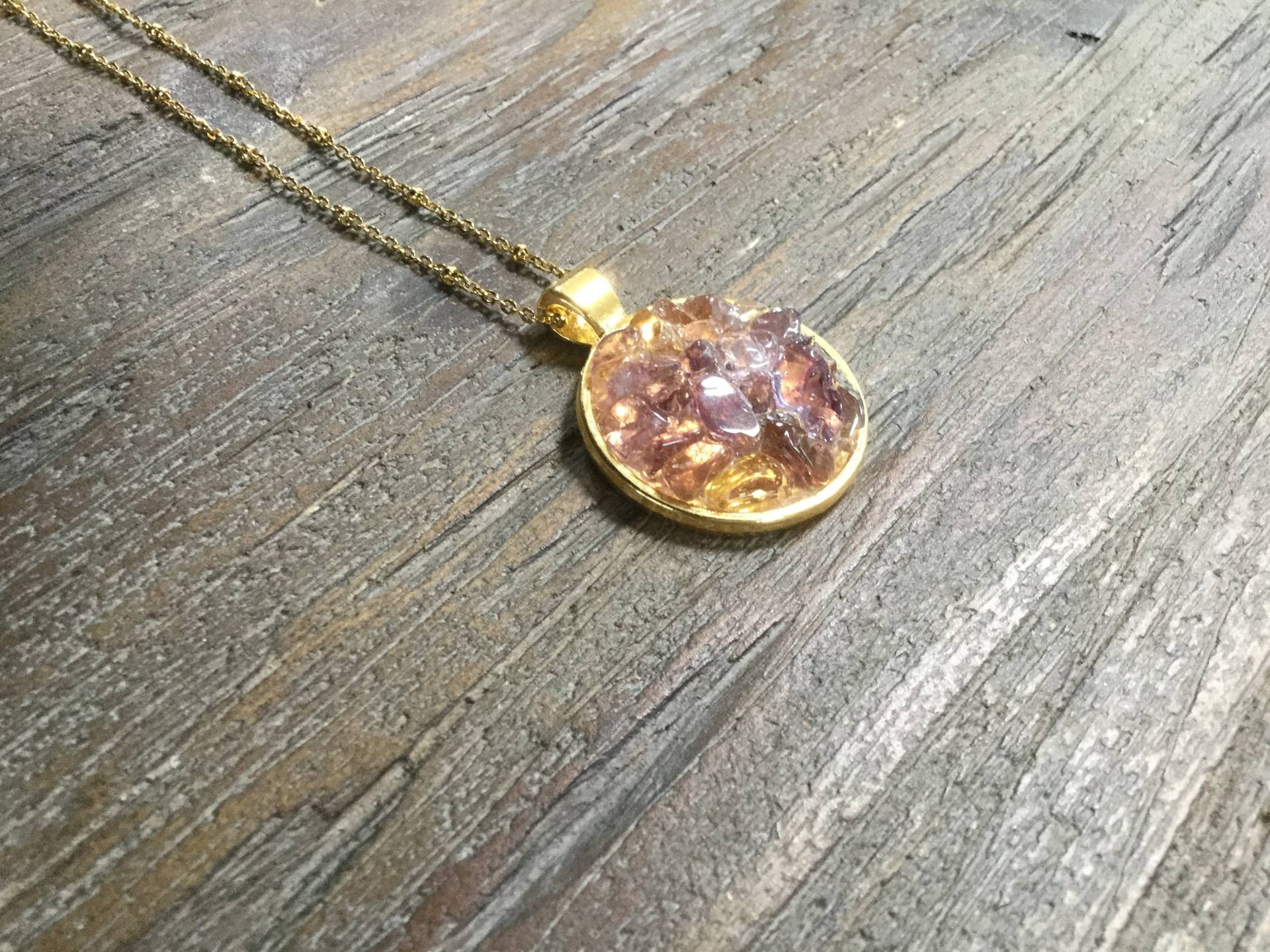 Amethyst Citrin Ametrin Gold Anhänger Halskette/Moderne Boho/Mutige Statement Halskette/Roher Edelstein Amethyst Citrin Ametrin Gold Anhänger Halskette/Moderne Boho/Mutige Statement Halskette/Roher Edelstein von AprilSueDesigns