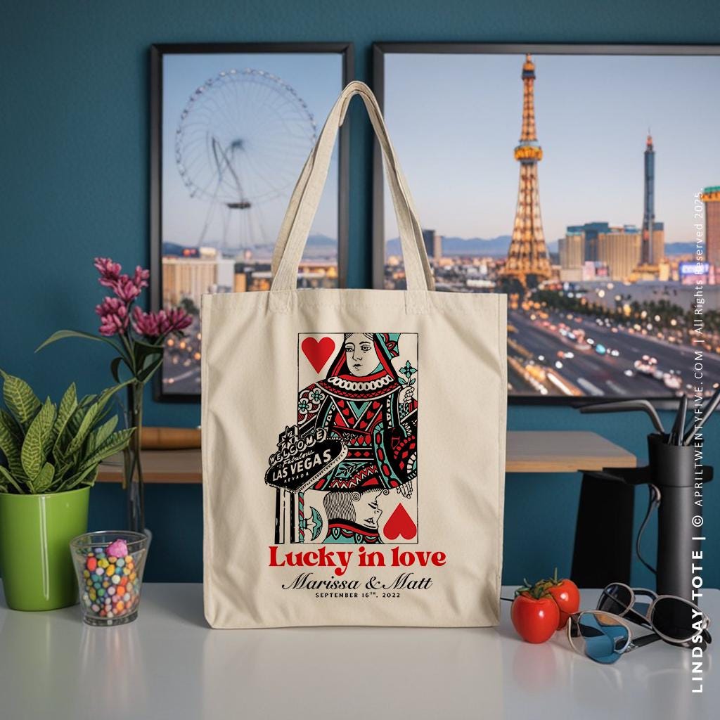 Las Vegas König Und Königin Der Herzen, Hochzeit Taschen, Benutzerdefinierte Canvas Tasche, Hochzeitsbevorzugung, Brautjungfer Geschenke Las Vegas König Und Königin Der Herzen, Hochzeit Taschen, Benutzerdefinierte Canvas Tasche, Hochzeitsbevorzugung, Brautjungfer Geschenke von AprilTwentyFive