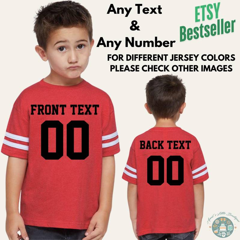 Personalisierbares Kleinkind-Fußballtrikot Personalisiertes Team-Shirt von AprilsLittleBoutique