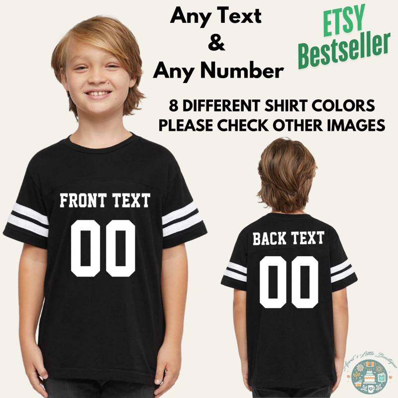 Personalisiertes Jugend Fußball Trikot Benutzerdefinierte Name & Nummer Team Shirt von AprilsLittleBoutique