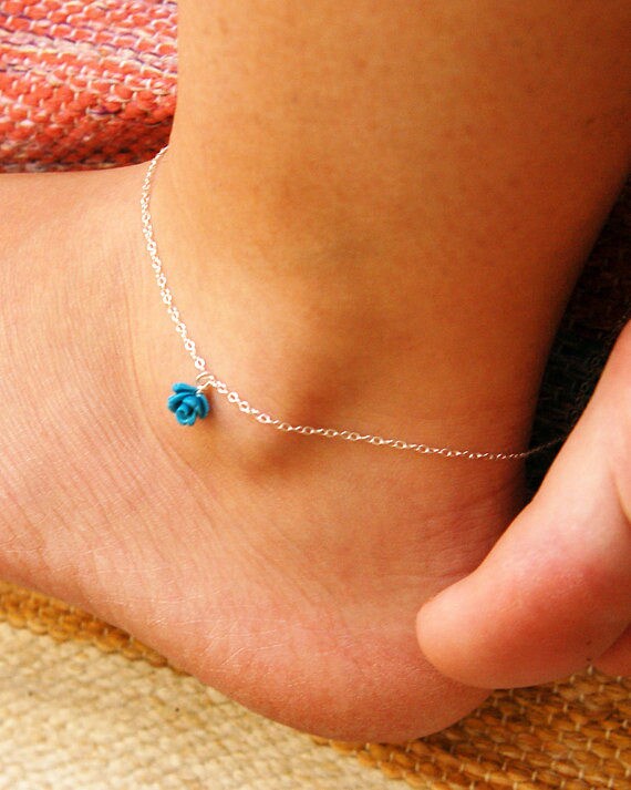 sterling Silber Fußkettchen, Fußschmuck, Fußschmuck von AprilstudioShop