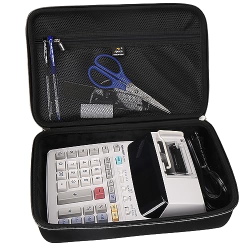 Aproca Hard Storage Travel Case for Sharp EL-1801V Ink Printing Calculator and Thermal Paper Rolls von Aproca