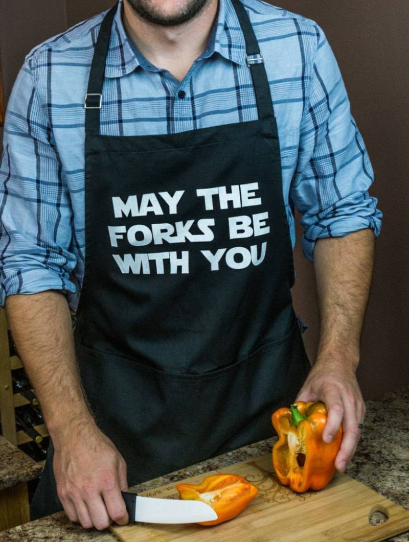 Mögen Die Gabeln Mit Ihnen Schürze/Große 1 Größe Passt Alle Verstellbaren Hals & Lange Taille Krawatten Lustige Bbq Grillen Koch Mögen Die Gabeln Mit Ihnen Schürze/Große 1 Größe Passt Alle Verstellbaren Hals & Lange Taille Krawatten Lustige Bbq Grillen Koch von ApronMen