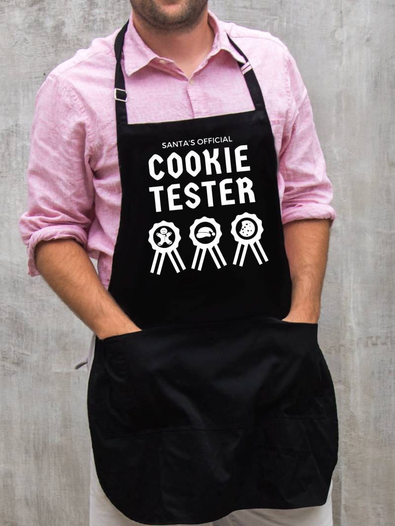 Santa S Offiziellen Cookie Tester Schürze/Große Einheitsgröße Passt Alle Weihnachten Für Papa Oder Opa Verstellbare Hals Und Taille Krawatten Santa S Offiziellen Cookie Tester Schürze/Große Einheitsgröße Passt Alle Weihnachten Für Papa Oder Opa Verstellbare Hals Und Taille Krawatten von ApronMen