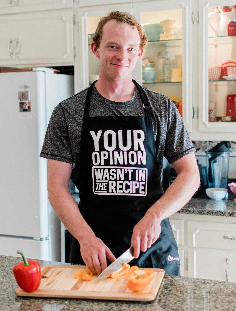 Your Opinion Wasn't in The Recipe Apron/Lustige Grillschürze Große 1 Größe Passend Für Alle Mit Verstellbarem Hals von ApronMen