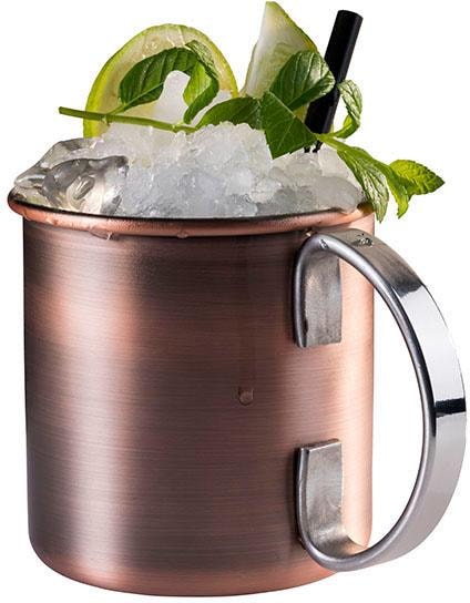 APS Becher "Moscow Mule" 450 ml, Becher-Set im Antik-Kupfer Look, 4-teilig von Aps