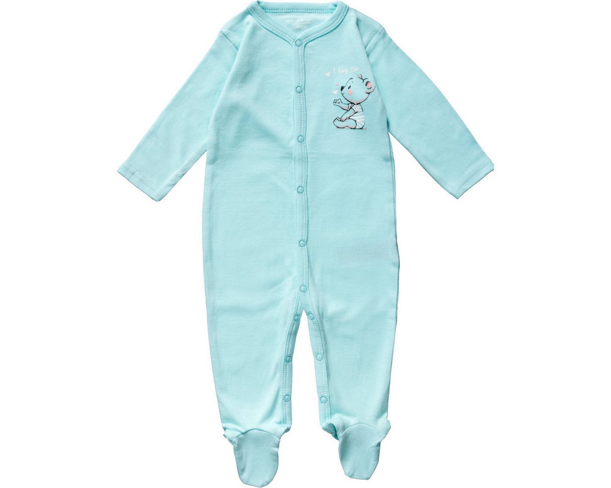 Aptex Strampler 51053163 Jungen Einteiler, Overall, Babyanzug, Babyoverall, Babyanzug von Aptex