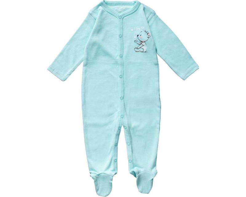 Aptex Strampler 51053163 Jungen Einteiler, Overall, Babyanzug, Babyoverall, Babyanzug von Aptex