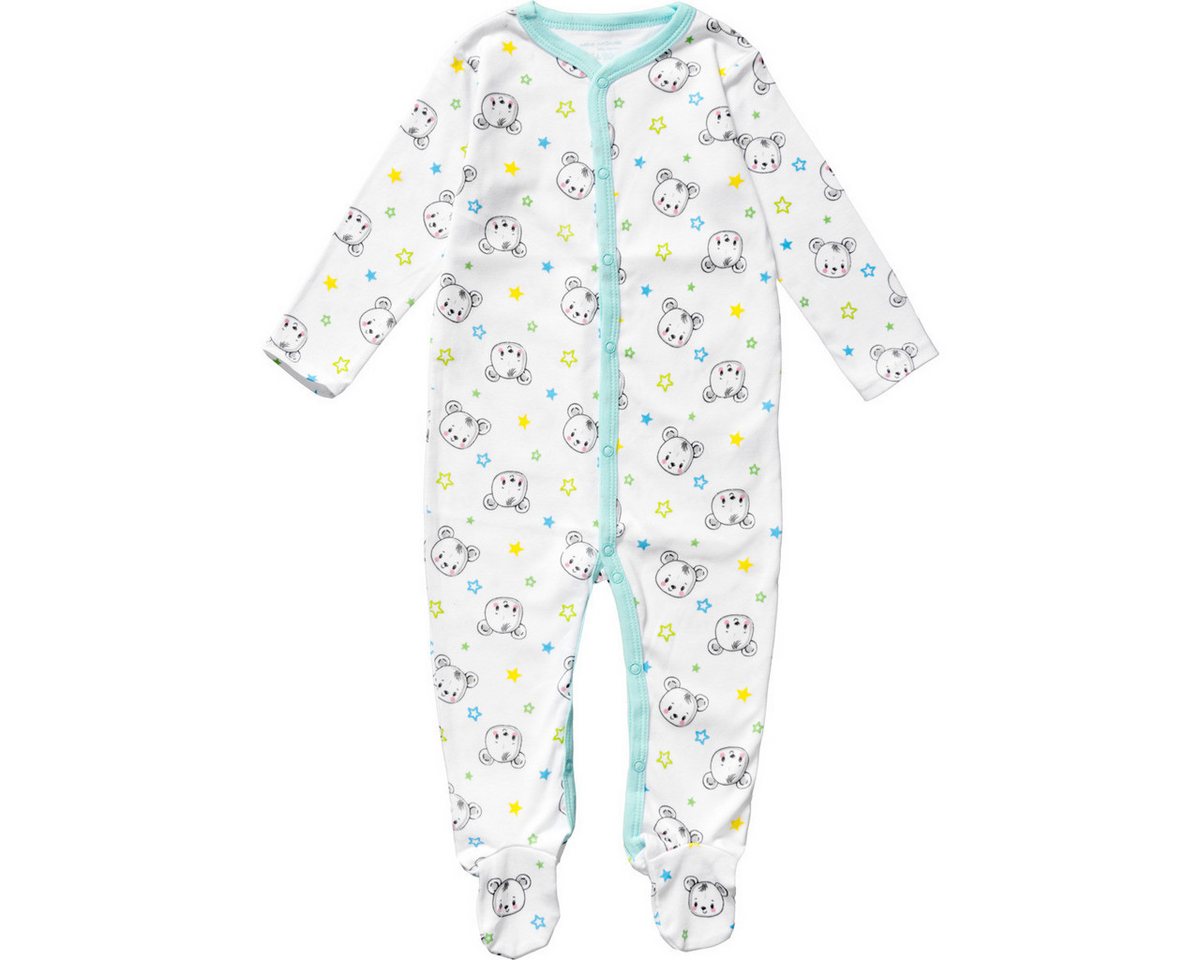 Aptex Strampler 51053163 Jungen Einteiler, Overall, Babyanzug, Babyoverall, Babyanzug von Aptex