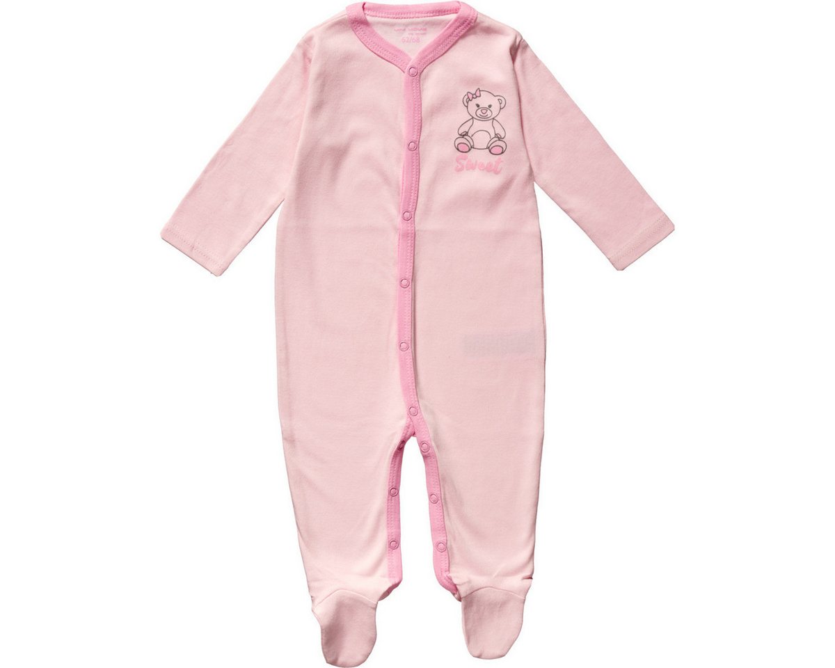 Aptex Strampler 51053163 Mädchen Einteiler, Overall, Babyanzug, Babyoverall, Babyanzug von Aptex