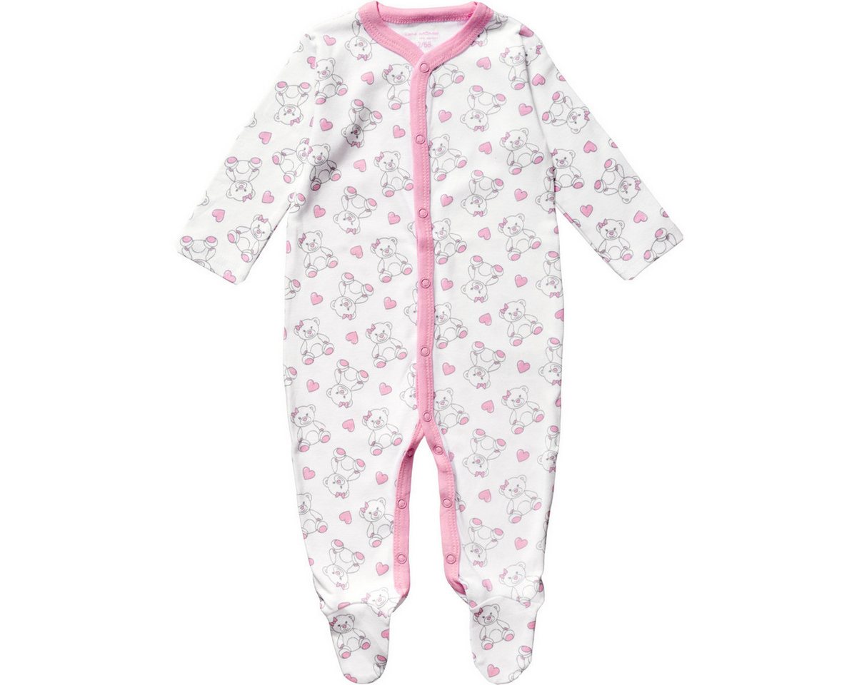 Aptex Strampler 51053163 Mädchen Einteiler, Overall, Babyanzug, Babyoverall, Babyanzug von Aptex