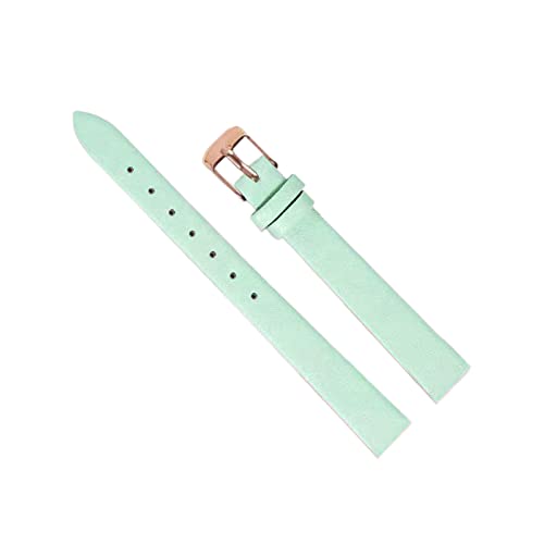 ApuaVireo&Co 8–22 mm Uhrenarmband aus vollnarbigem Rindsleder for Männer und Frauen. Allgemeines Ersatzarmband(Green Rose Gold,22 mm) von ApuaVireo&Co