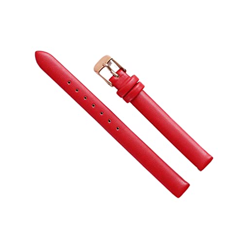 ApuaVireo&Co 8–22 mm Uhrenarmband aus vollnarbigem Rindsleder for Männer und Frauen. Allgemeines Ersatzarmband(Red Rose Gold,18 mm) von ApuaVireo&Co