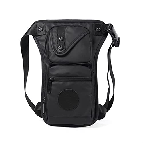 ApuaVireo&Co Drop Leg Bag Langlebige Bein-Hüfttaschen for Männer Motorradfahren Lässige Schulter wasserdichte Nylon-Hüft-Bum-Gürtel Oberschenkel-Gürteltasche von ApuaVireo&Co