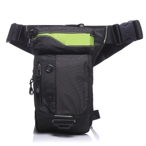 ApuaVireo&Co Drop Leg Bag wasserdichte Fanny Taille Pack Hüftgurt Bum Taschen Motorrad Oxford Männer Bein Oberschenkel Tasche(Black) von ApuaVireo&Co