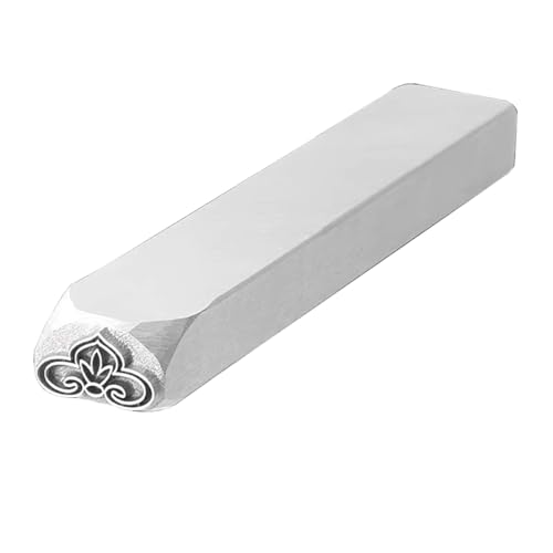 ApuaVireo&Co Metalldesign-Stempel, galvanisierter Kohlenstoffstahl, Metallstempel aus Stahl, Schmuckstempel-Set, DIY-Kunststanzer for Leder und Holz(Figure10) von ApuaVireo&Co