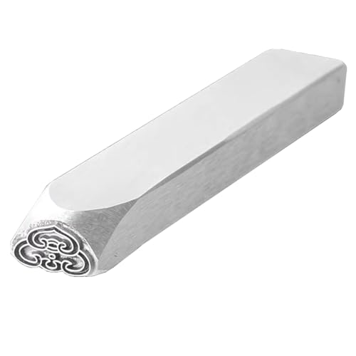 ApuaVireo&Co Metalldesign-Stempel, galvanisierter Kohlenstoffstahl, Metallstempel aus Stahl, Schmuckstempel-Set, DIY-Kunststanzer for Leder und Holz(Figure14) von ApuaVireo&Co