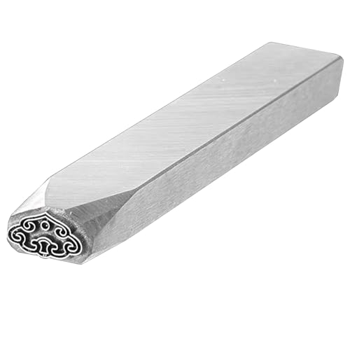 ApuaVireo&Co Metalldesign-Stempel, galvanisierter Kohlenstoffstahl, Metallstempel aus Stahl, Schmuckstempel-Set, DIY-Kunststanzer for Leder und Holz(Figure15) von ApuaVireo&Co