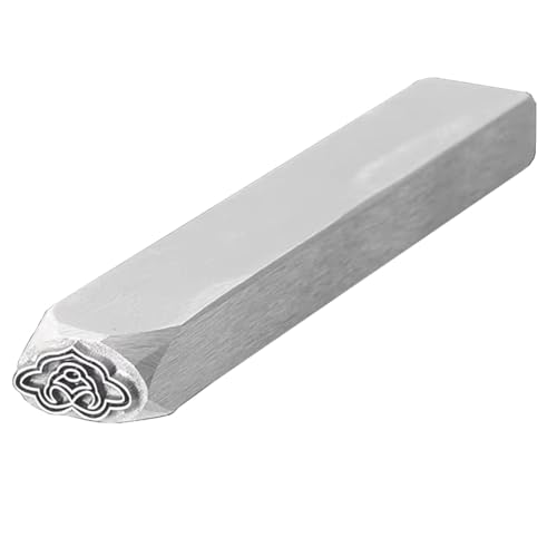 ApuaVireo&Co Metalldesign-Stempel, galvanisierter Kohlenstoffstahl, Metallstempel aus Stahl, Schmuckstempel-Set, DIY-Kunststanzer for Leder und Holz(Figure2) von ApuaVireo&Co