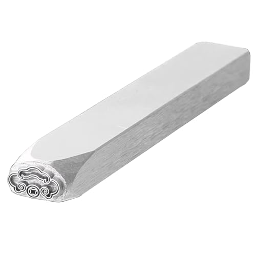 ApuaVireo&Co Metalldesign-Stempel, galvanisierter Kohlenstoffstahl, Metallstempel aus Stahl, Schmuckstempel-Set, DIY-Kunststanzer for Leder und Holz(Figure3) von ApuaVireo&Co