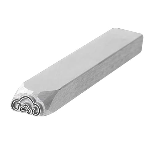 ApuaVireo&Co Metalldesign-Stempel, galvanisierter Kohlenstoffstahl, Metallstempel aus Stahl, Schmuckstempel-Set, DIY-Kunststanzer for Leder und Holz(Figure6) von ApuaVireo&Co