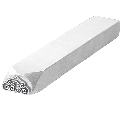 ApuaVireo&Co Metalldesign-Stempel, galvanisierter Kohlenstoffstahl, Metallstempel aus Stahl, Schmuckstempel-Set, DIY-Kunststanzer for Leder und Holz(Figure8) von ApuaVireo&Co